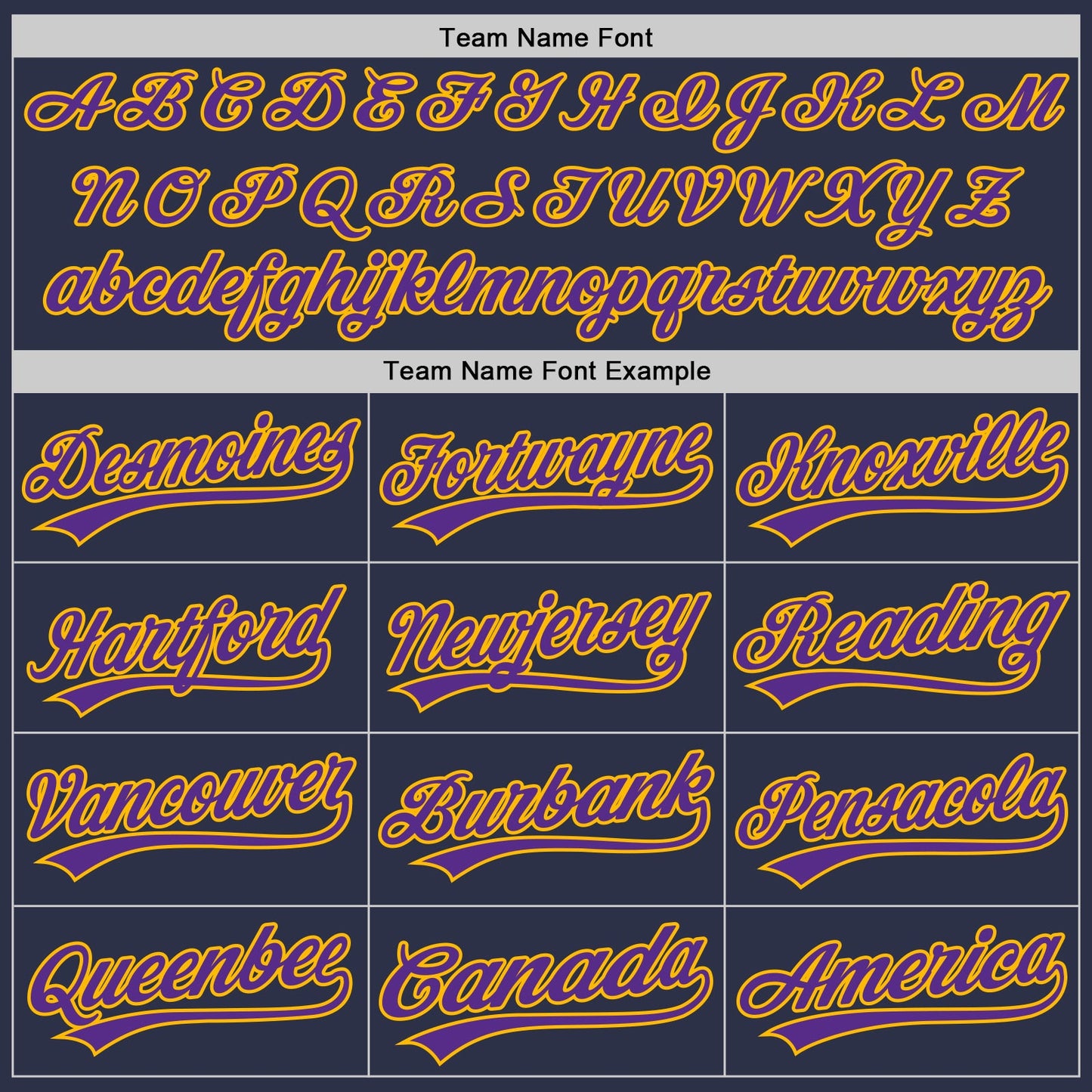 Custom Navy Purple-Gold Authentic Throwback Baseball Jersey view 4