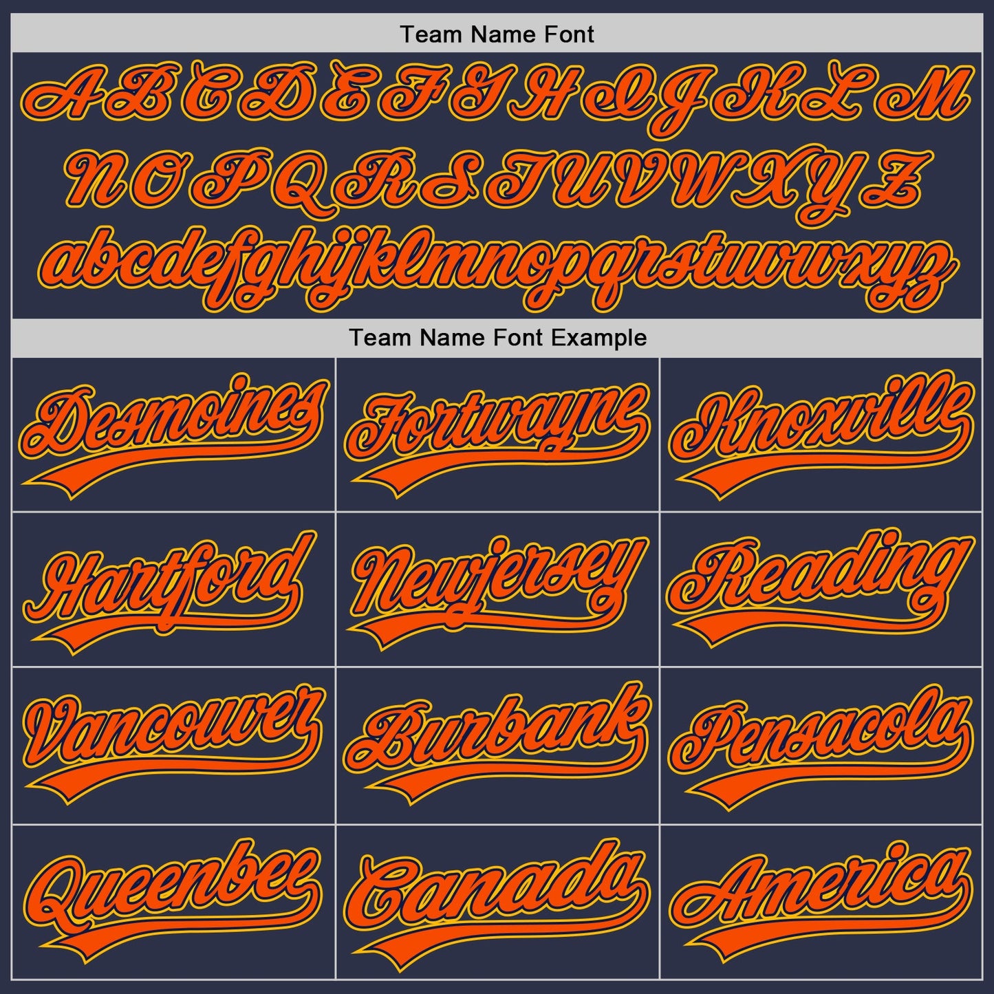 Custom Navy Gold-Orange Authentic Throwback Baseball Jersey view 4