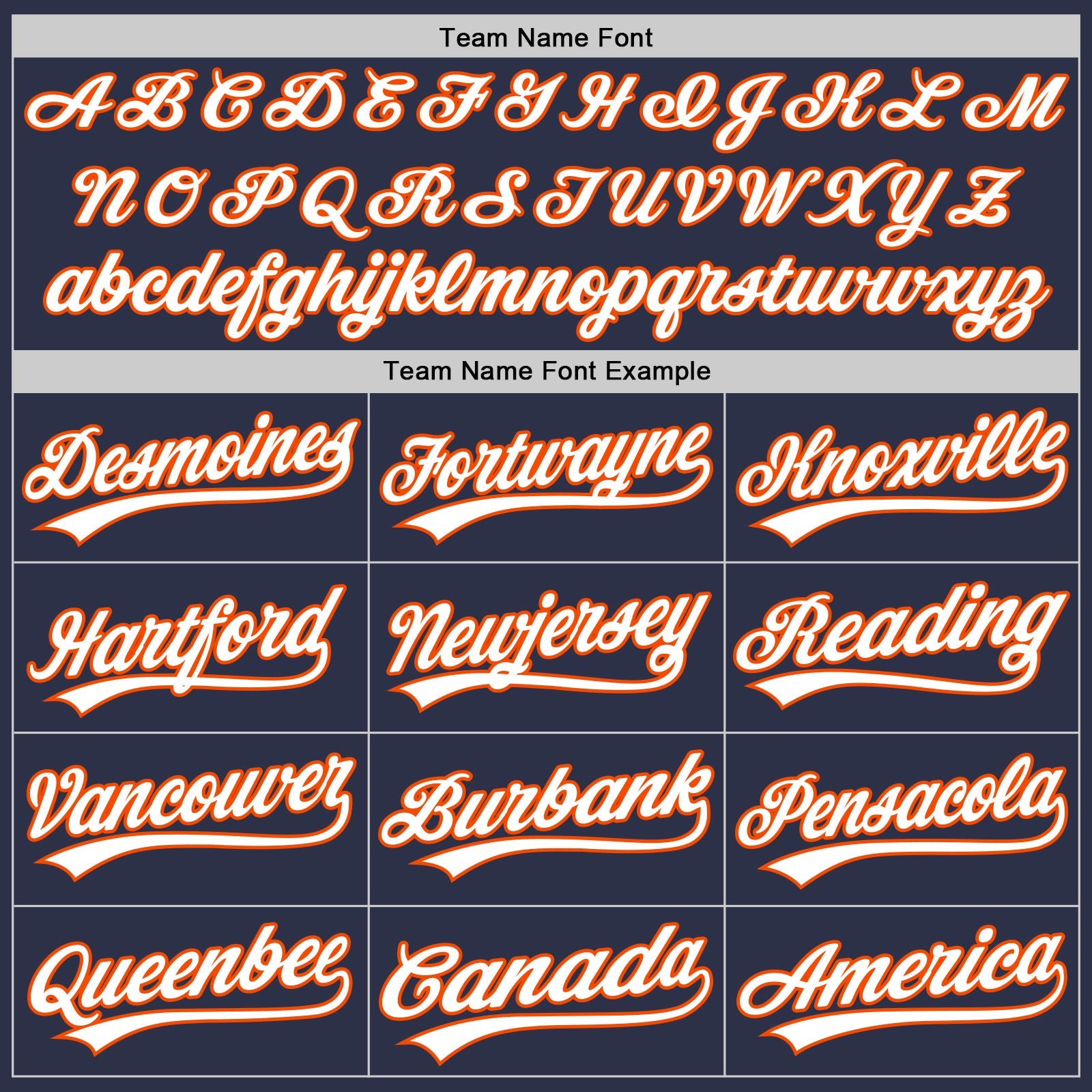 Custom Navy White-Orange Authentic Throwback Baseball Jersey view 4