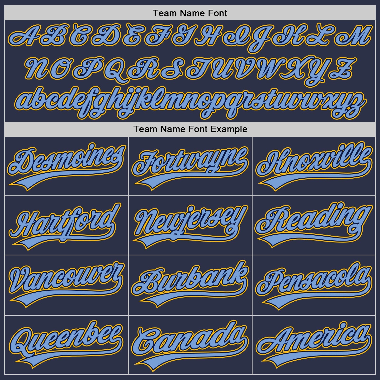 Custom Navy Gold-Light Blue Authentic Throwback Baseball Jersey view 4
