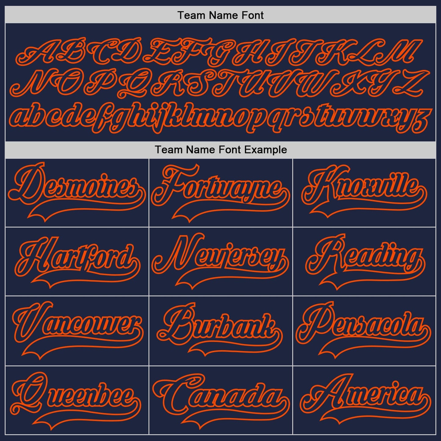 Custom Navy Orange Hockey Lace Neck Jersey view 4