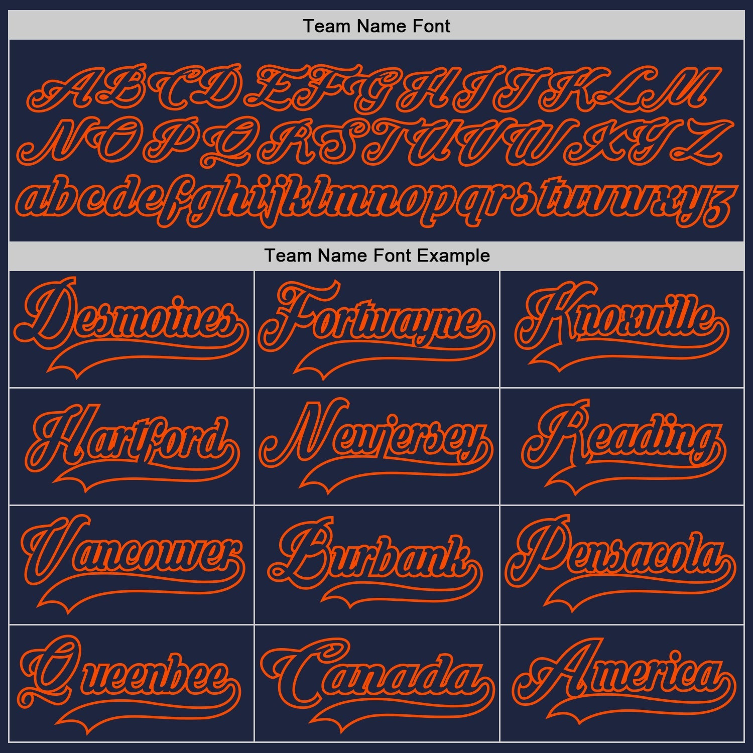 Custom Navy Orange Hockey Lace Neck Jersey view 4