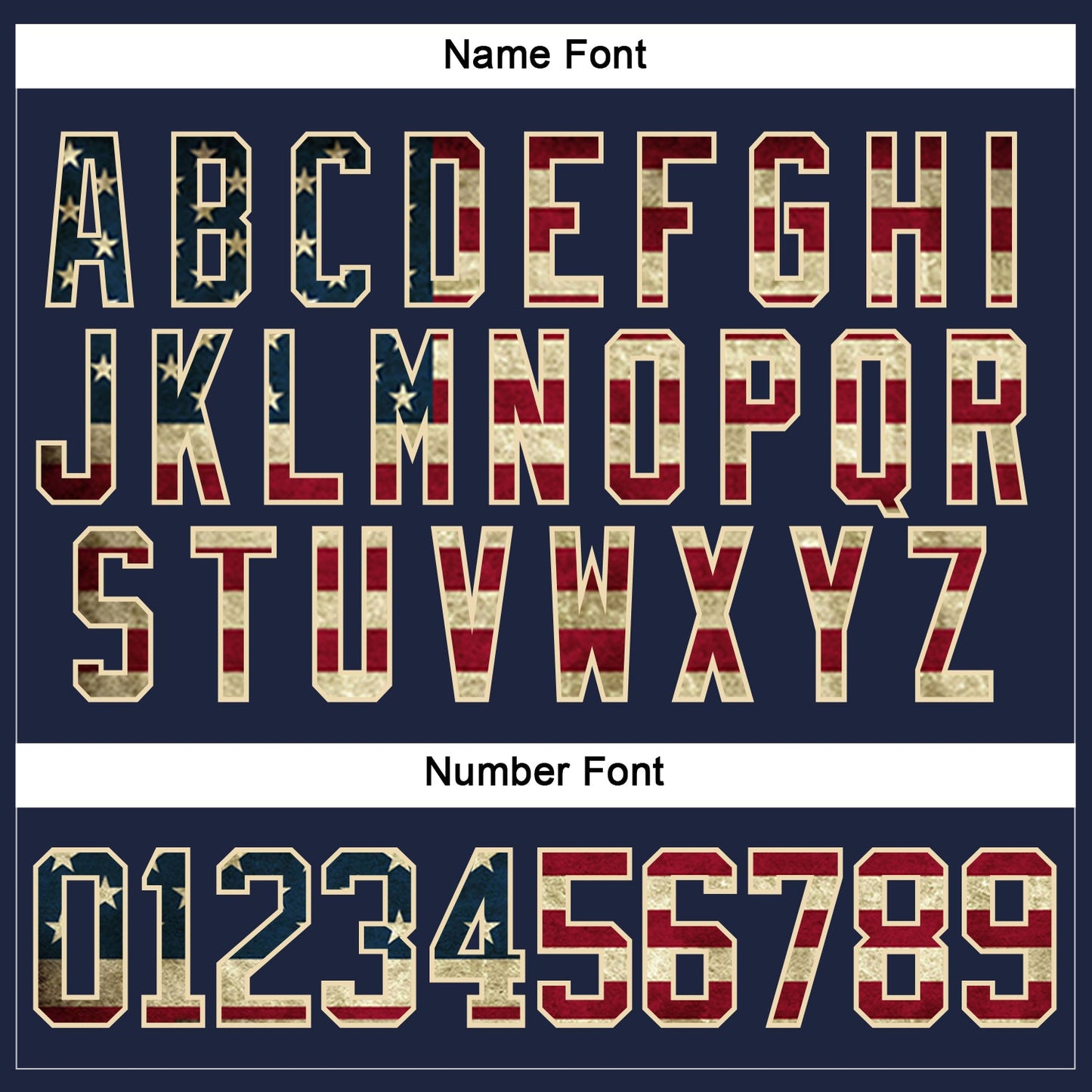 Custom Navy Vintage USA Flag Cream-Crimson Hockey Lace Neck Jersey view 5