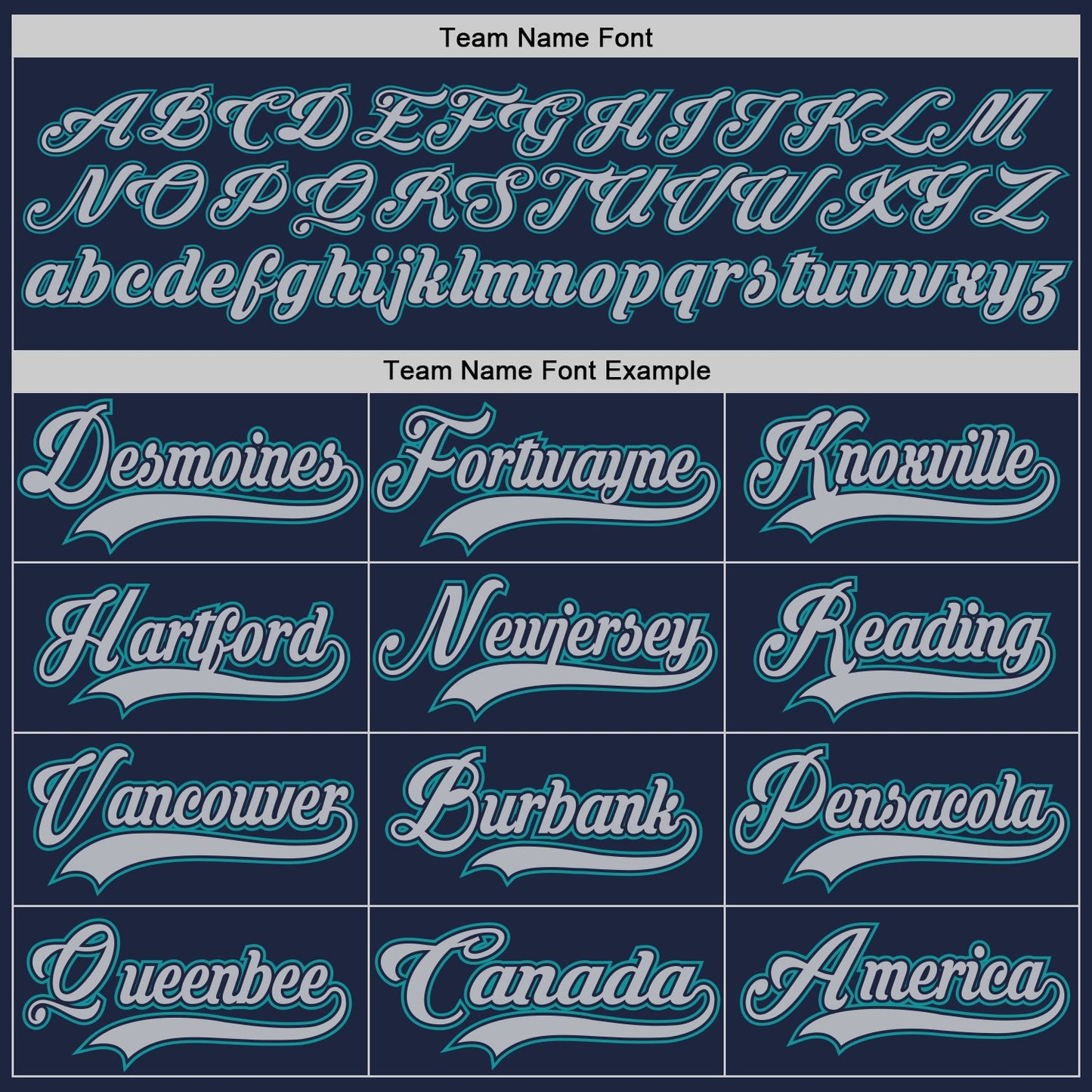 Custom Navy Gray-Teal Hockey Lace Neck Jersey view 4