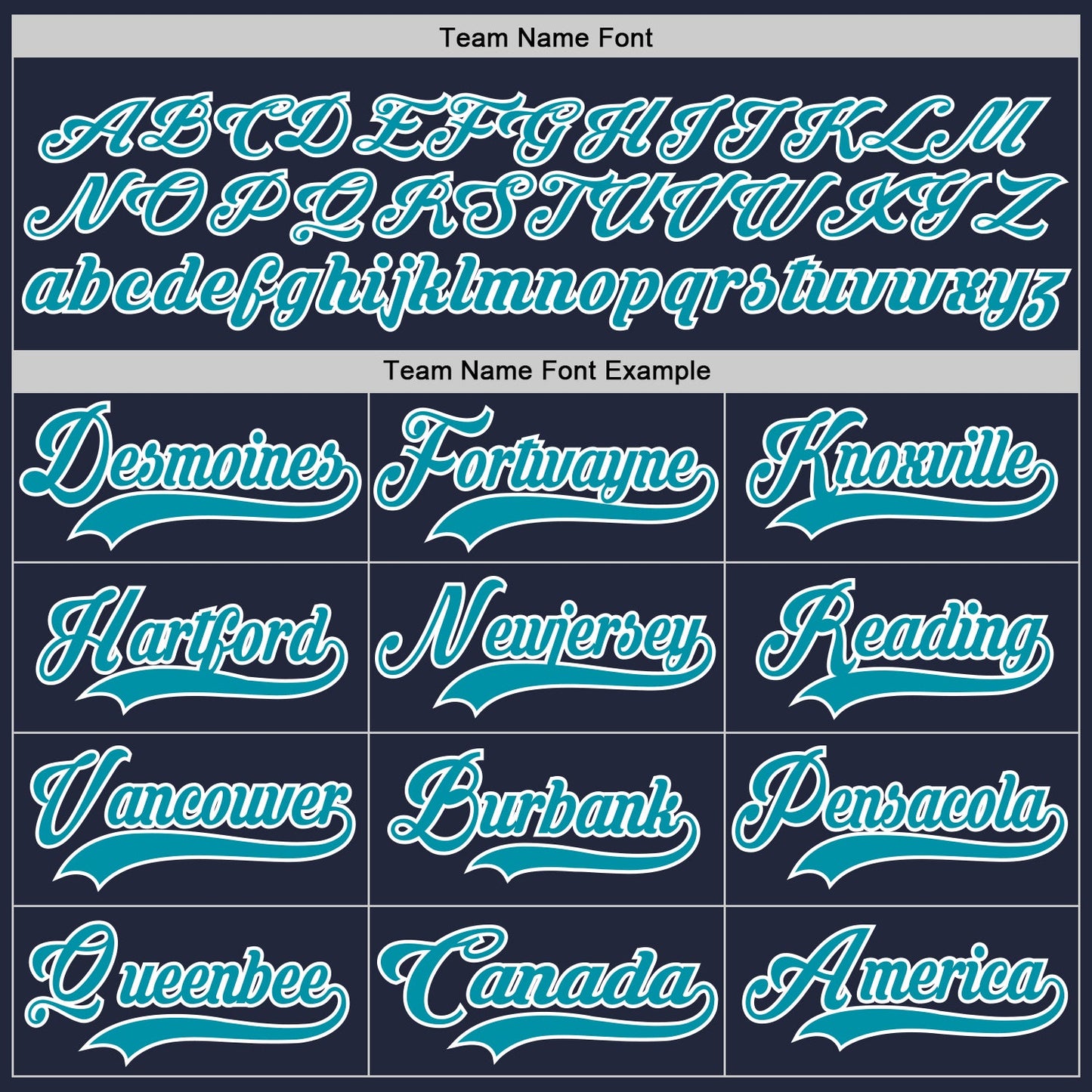 Custom Navy Teal-White Hockey Jersey view 4