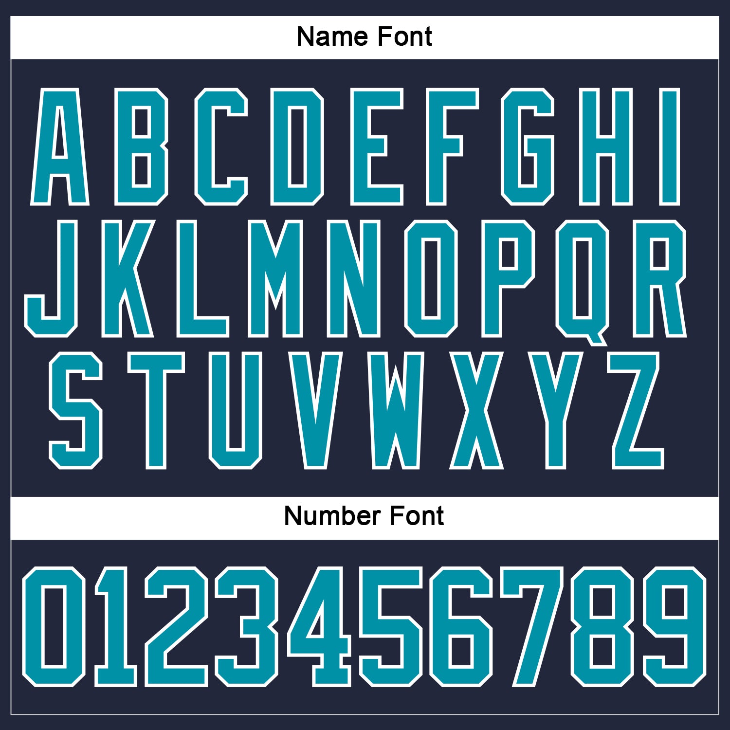 Custom Navy Teal-White Hockey Jersey view 5