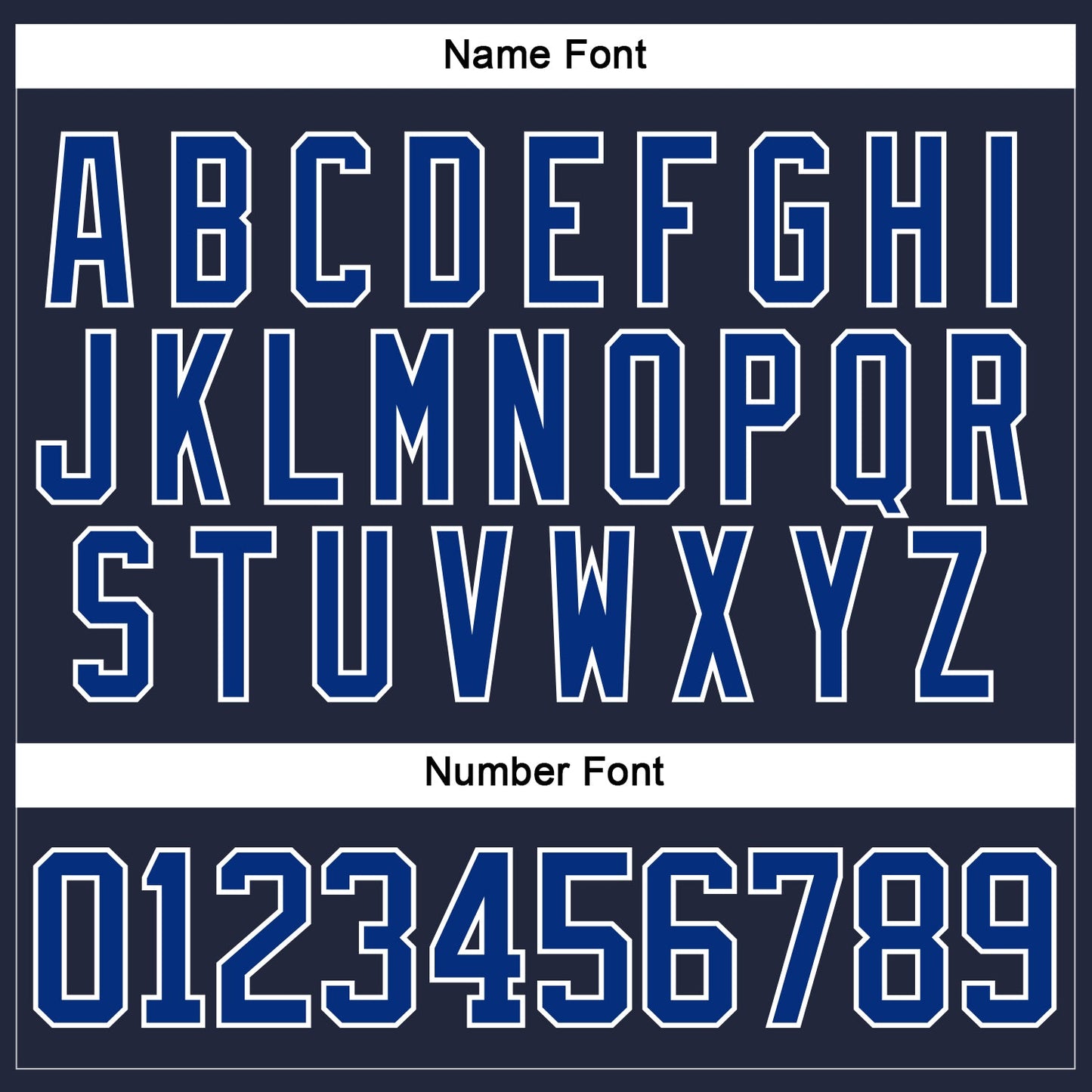 Custom Navy Royal-White Hockey Jersey view 5