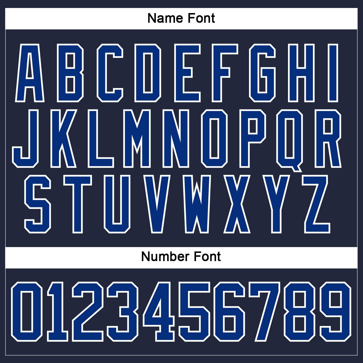 Custom Navy Royal-White Hockey Jersey view 5