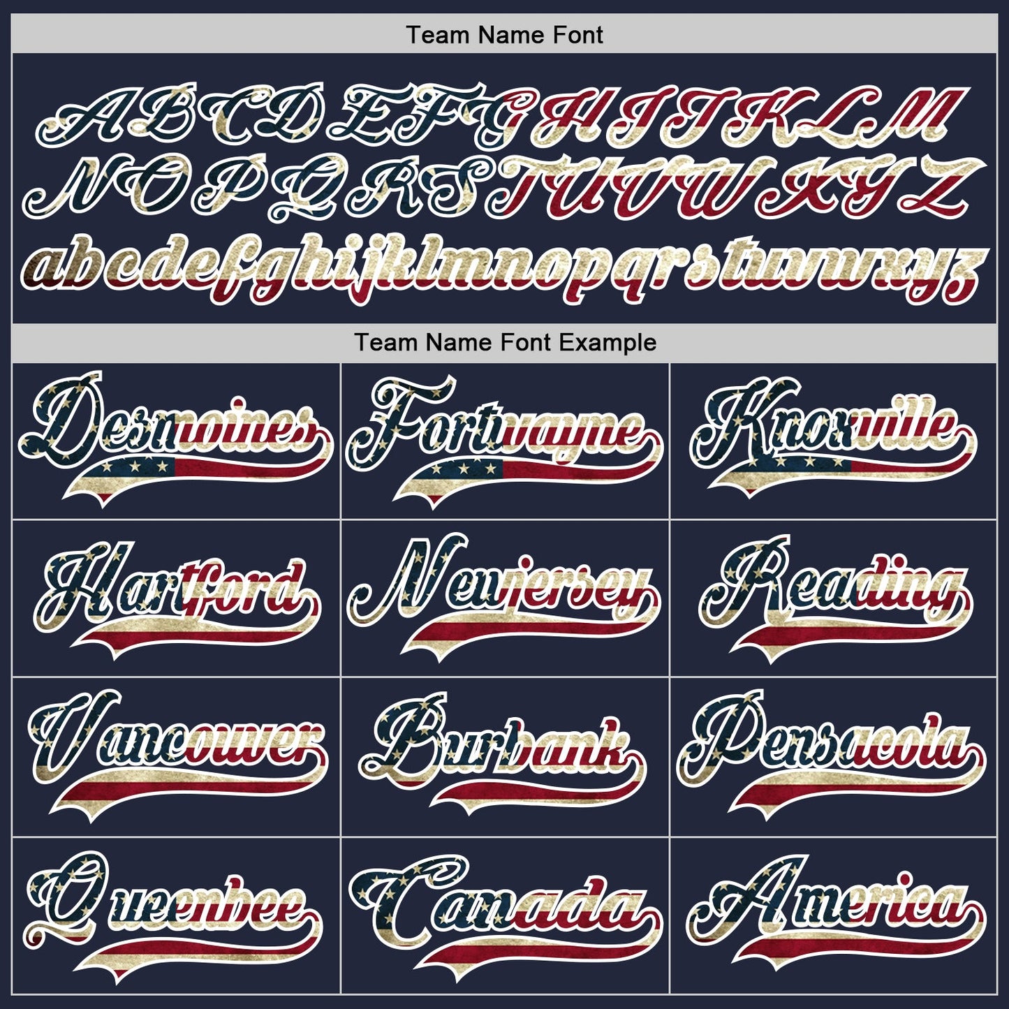 Custom Navy Vintage USA Flag-White Hockey Jersey view 4