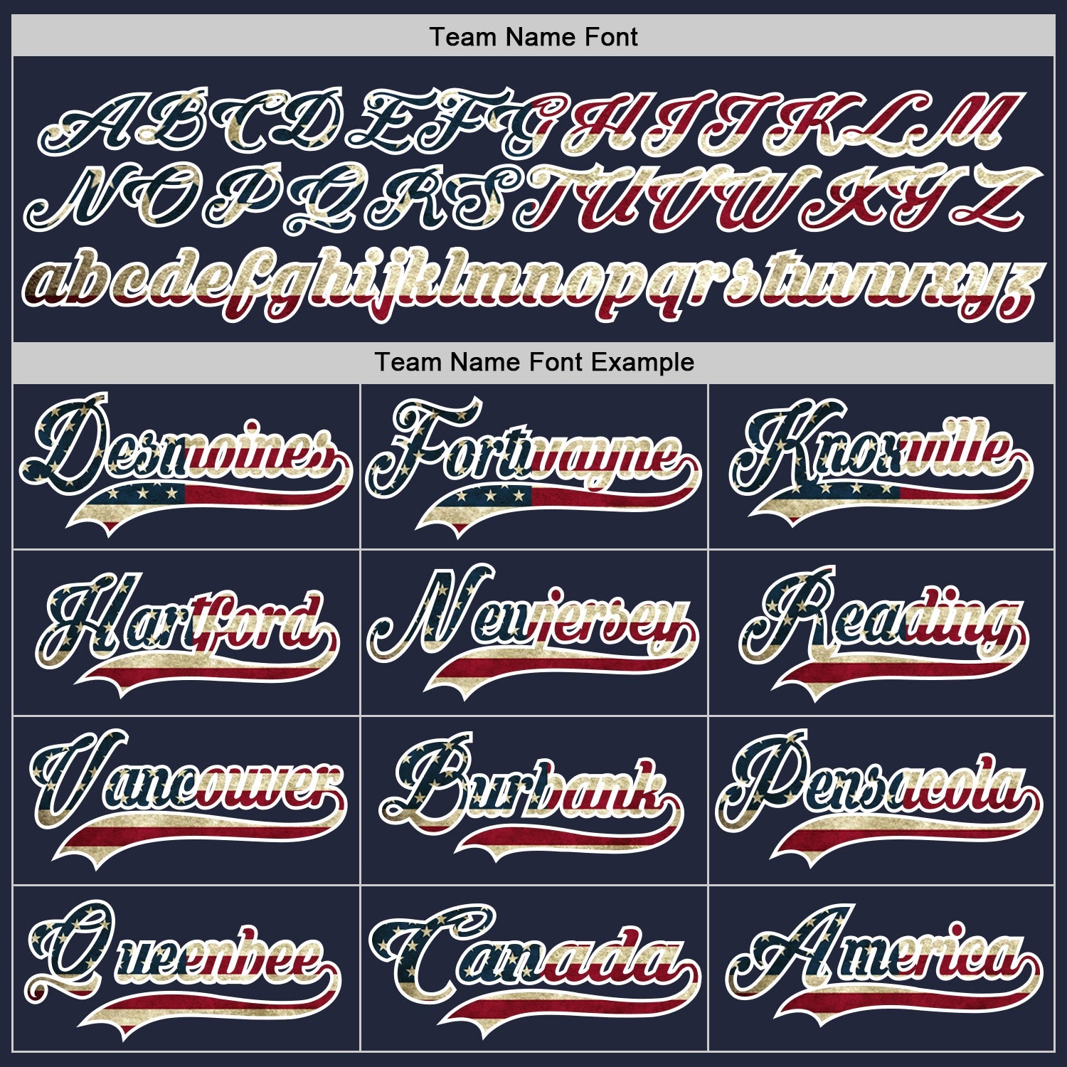 Custom Navy Vintage USA Flag-White Hockey Jersey view 4