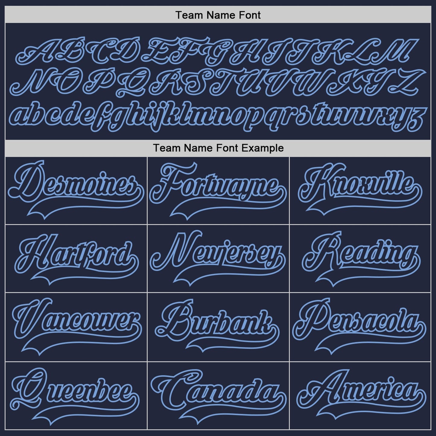 Custom Navy Light Blue Hockey Jersey view 4