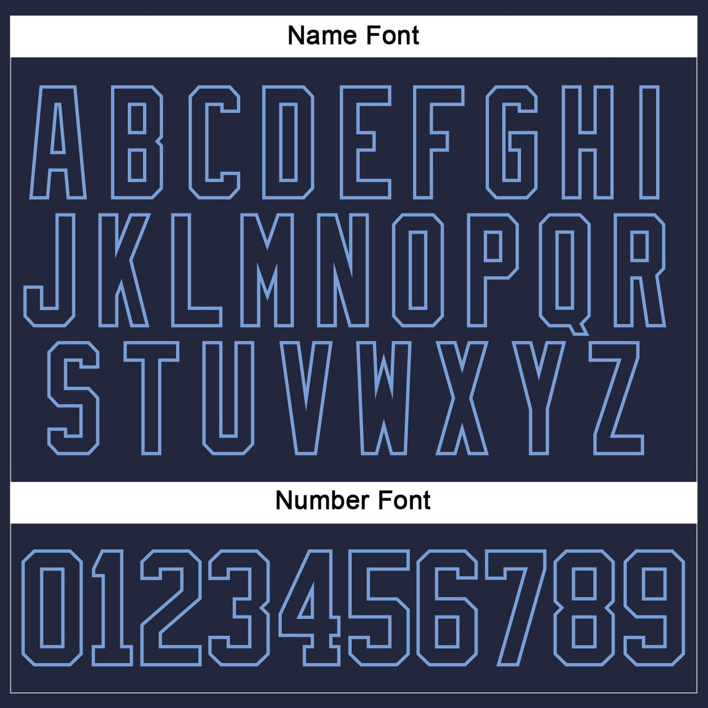 Custom Navy Light Blue Hockey Jersey view 5
