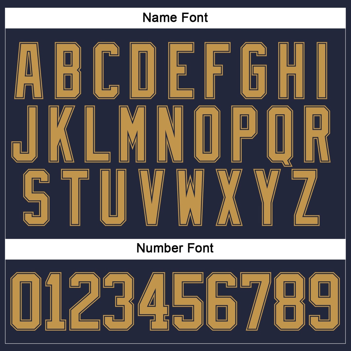 Custom Navy Old Gold Hockey Jersey view 5