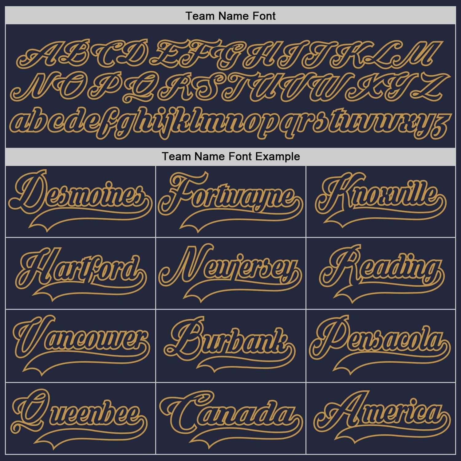 Custom Navy Old Gold Hockey Jersey view 4