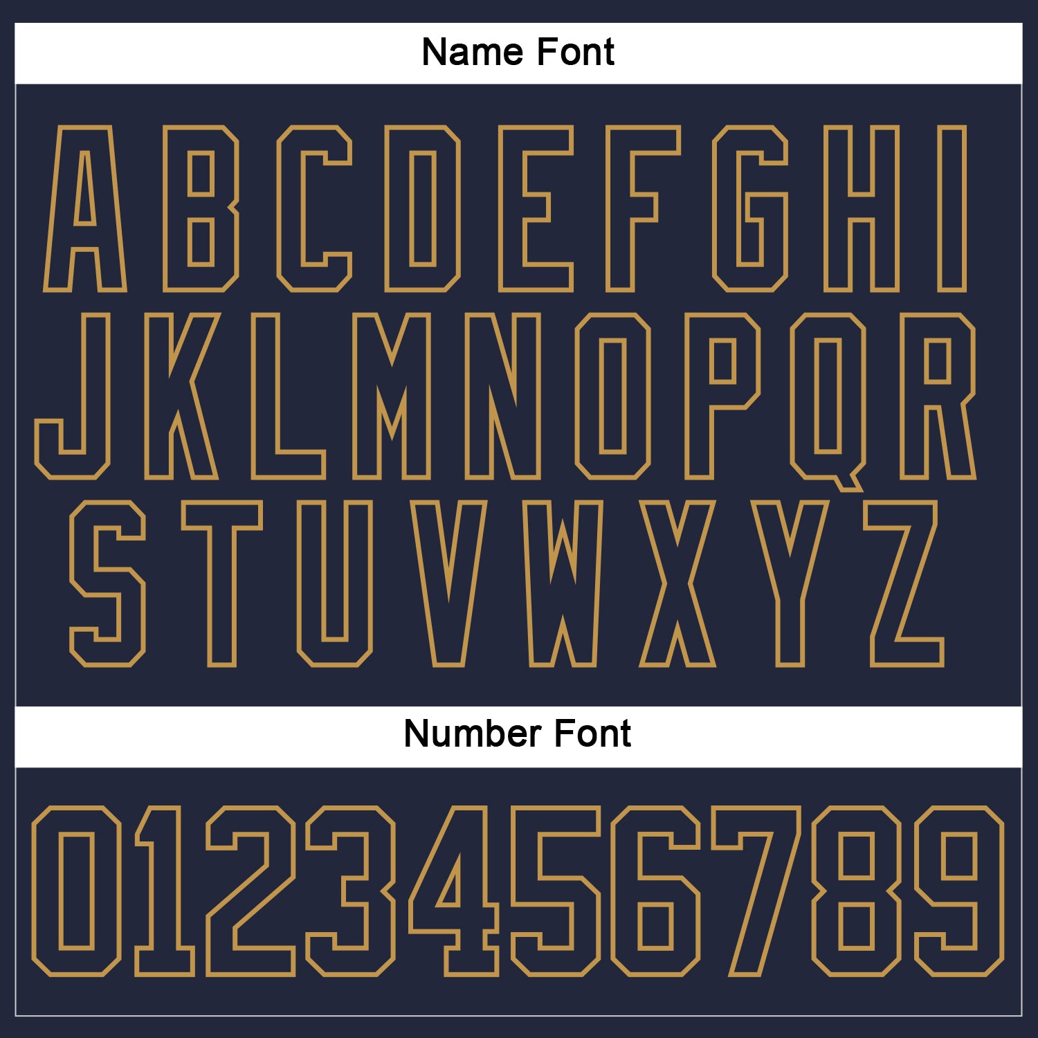 Custom Navy Old Gold Hockey Jersey view 5