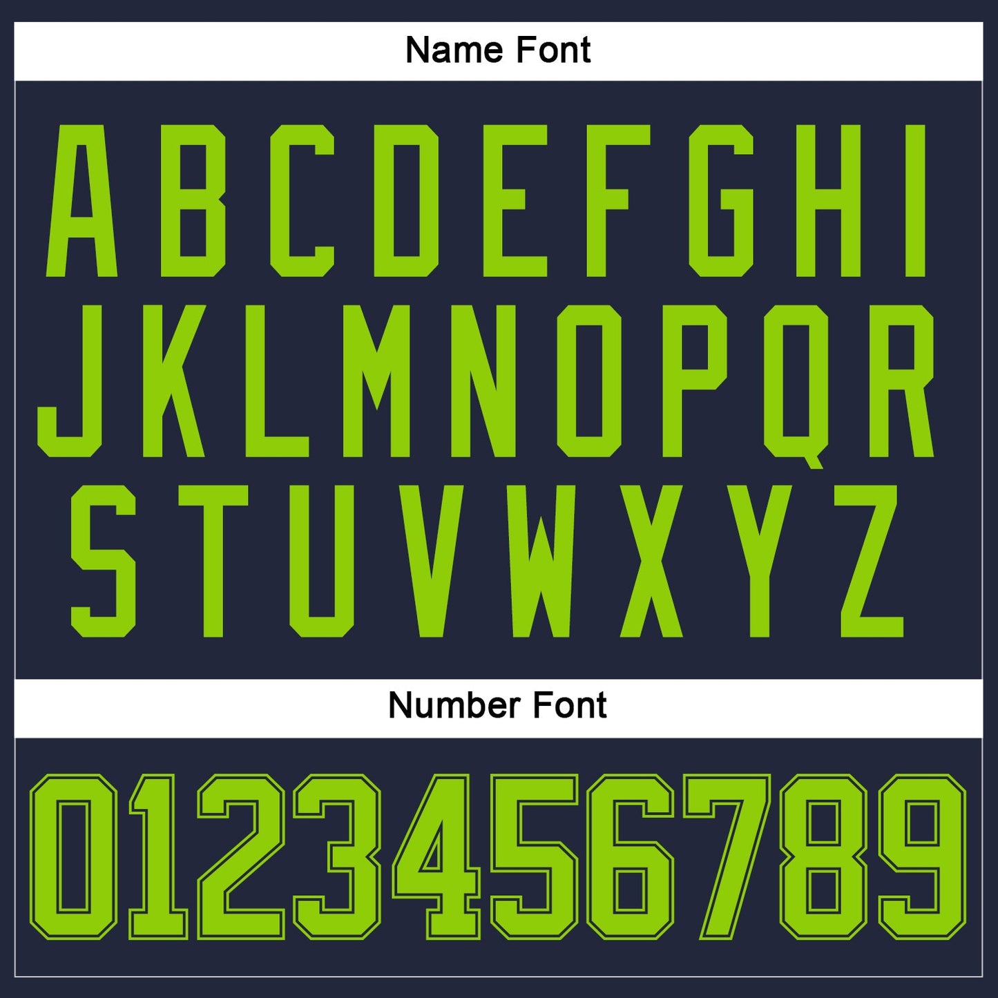 Custom Navy Neon Green Hockey Jersey view 5