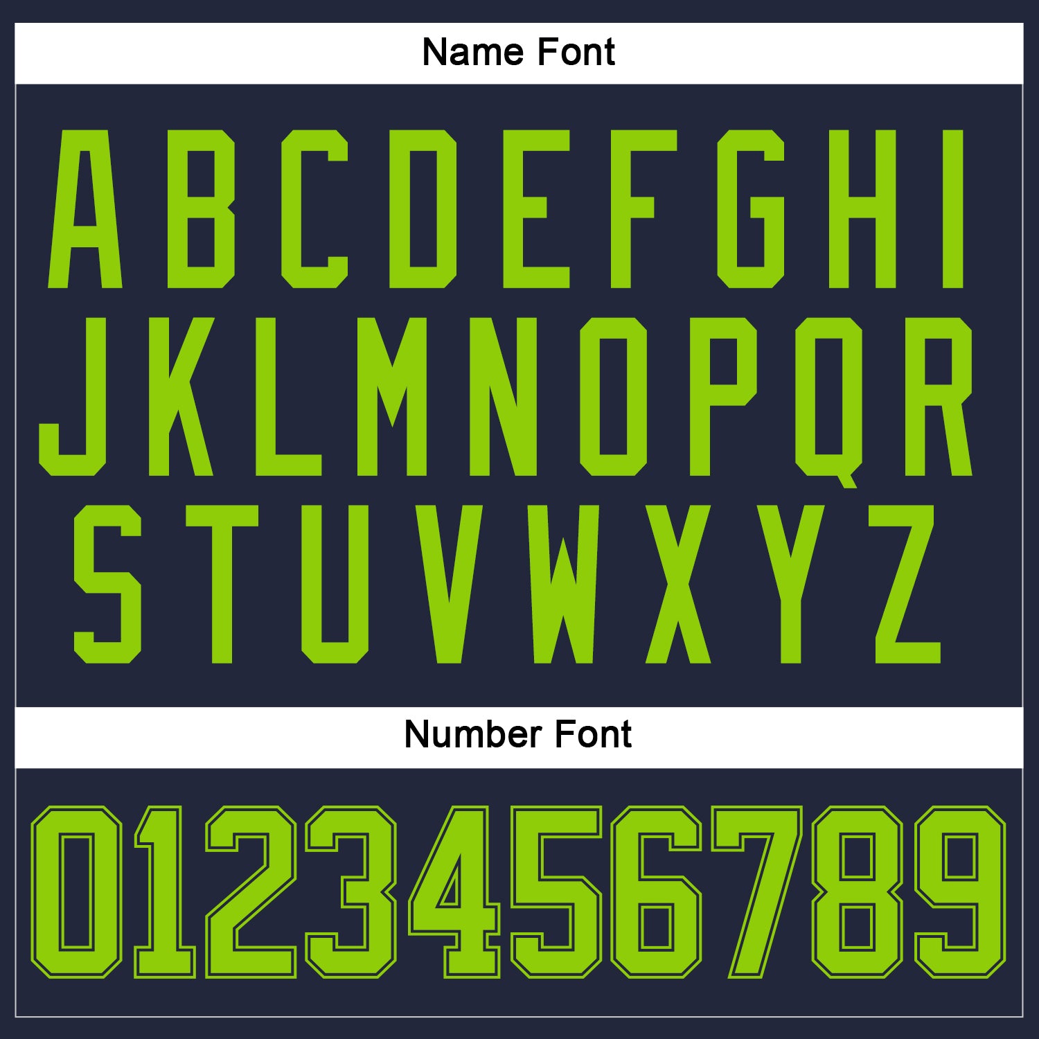 Custom Navy Neon Green Hockey Jersey view 5