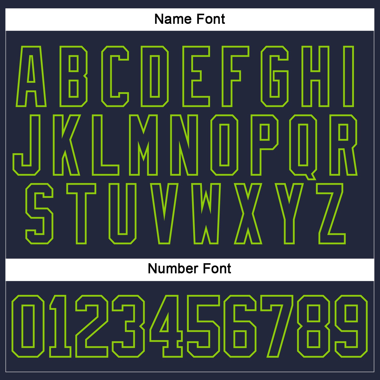 Custom Navy Neon Green Hockey Jersey view 5