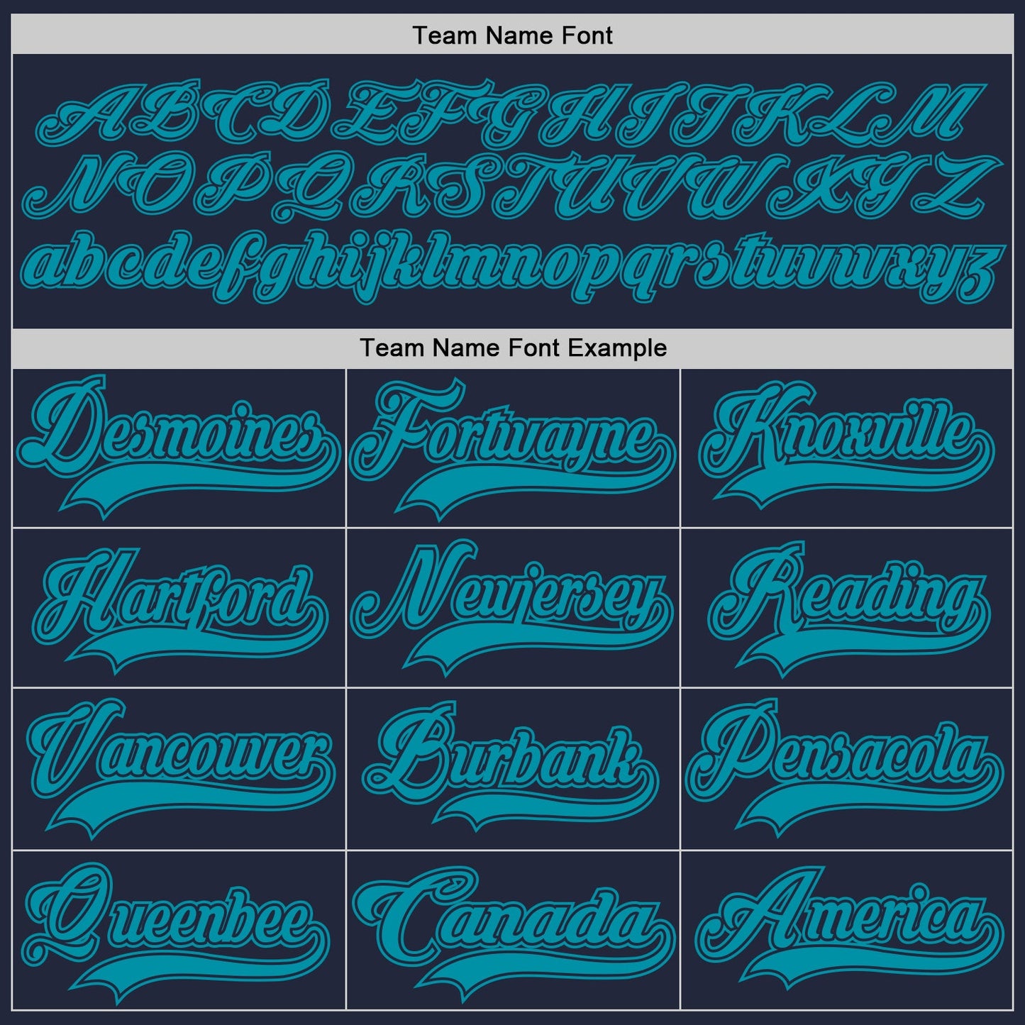 Custom Navy Teal Hockey Jersey view 4