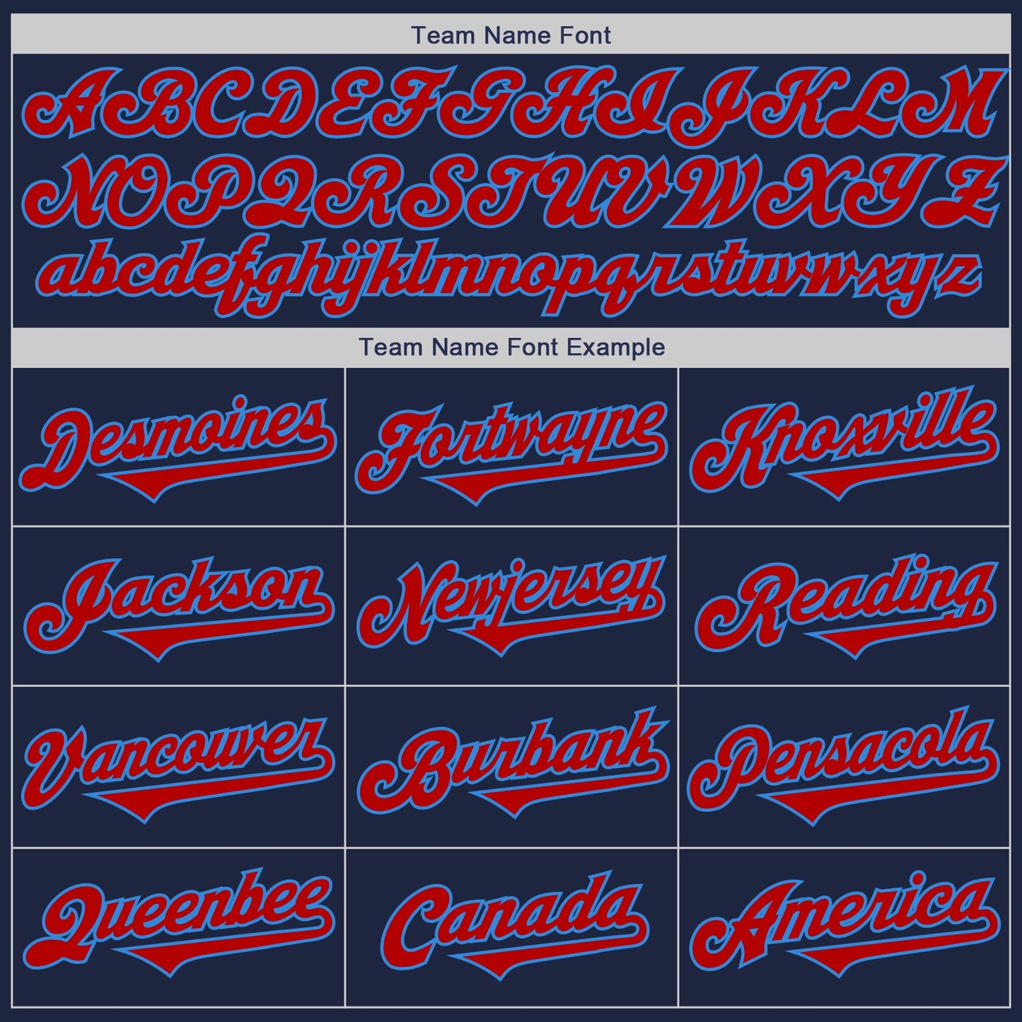 Custom Navy Red-Powder Blue Authentic Baseball Jersey view 4