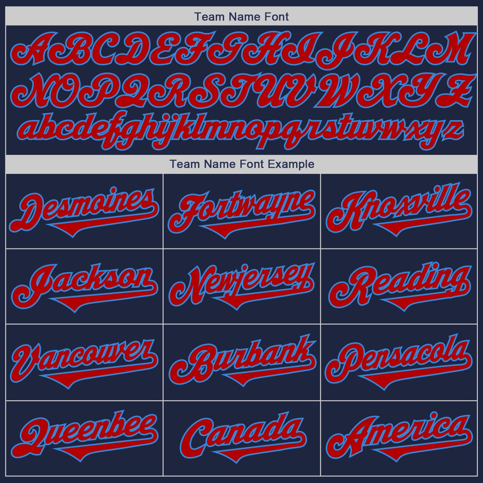 Custom Navy Red-Powder Blue Authentic Baseball Jersey view 4