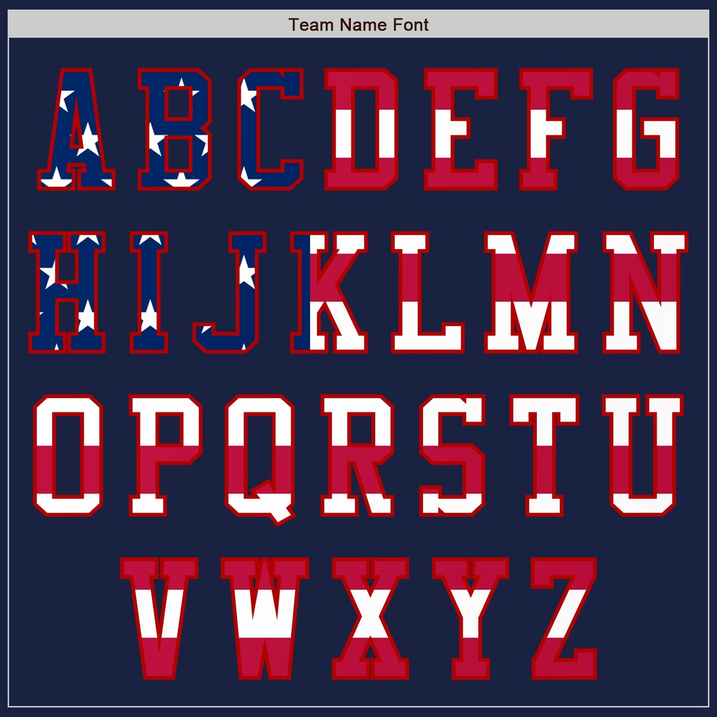 Custom Navy USA Flag-Red Authentic Baseball Jersey view 3