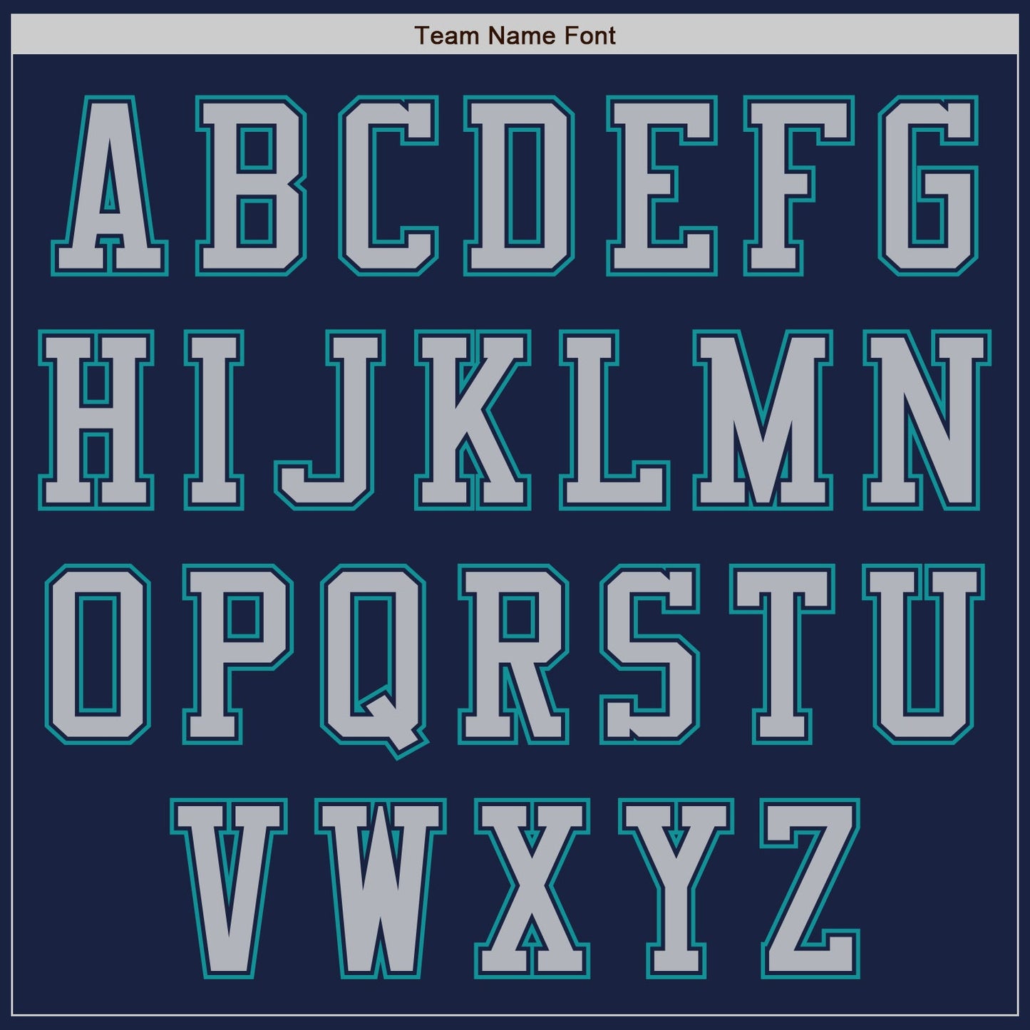 Custom Navy Gray-Teal Authentic Baseball Jersey view 7