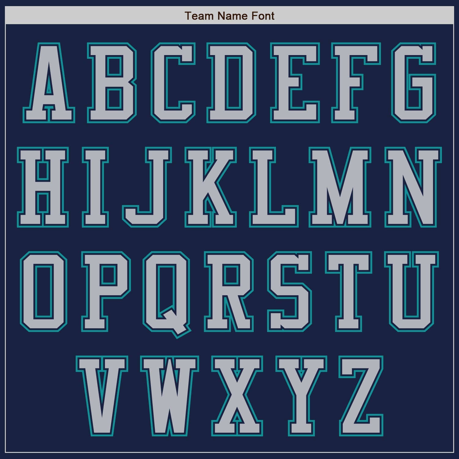Custom Navy Gray-Teal Authentic Baseball Jersey view 7