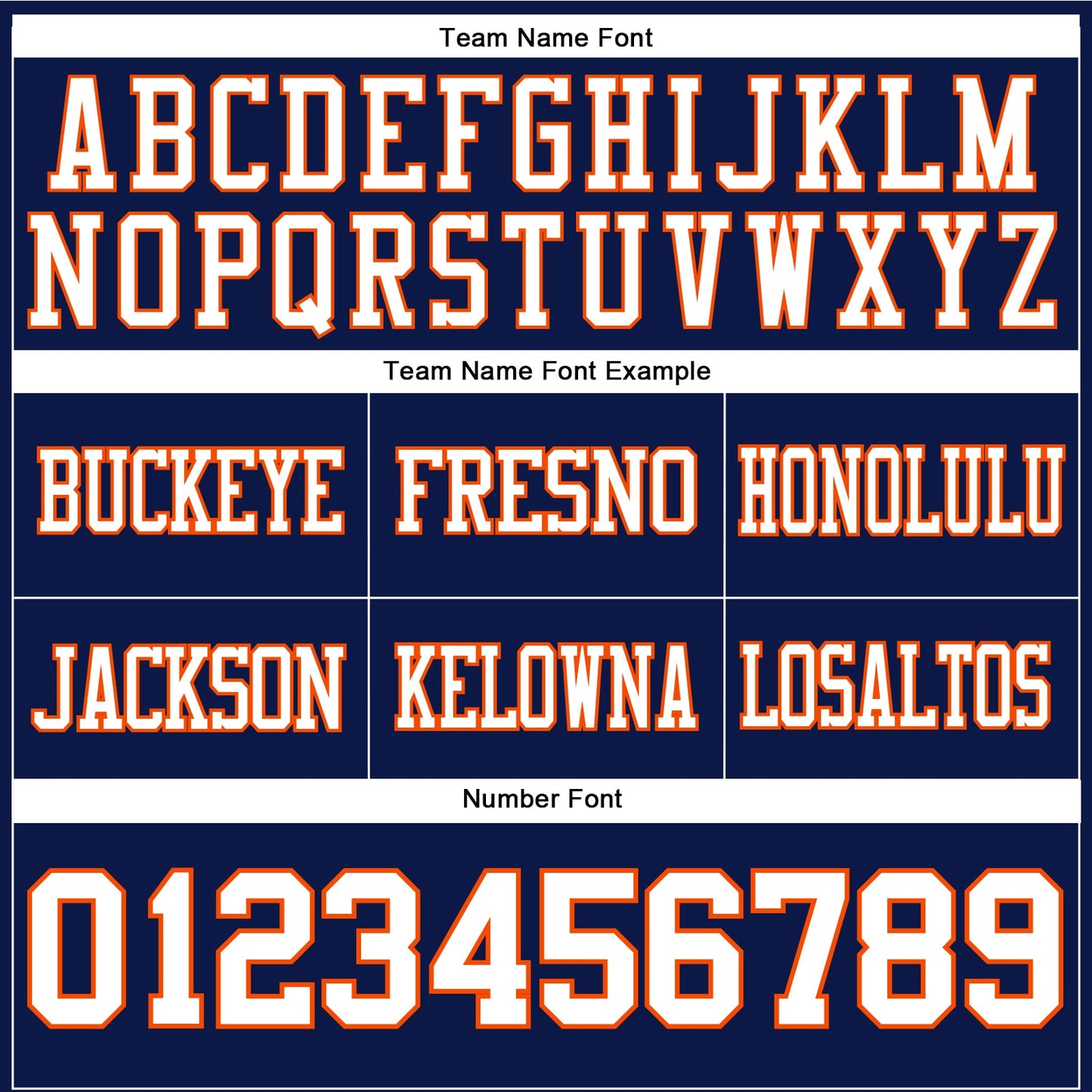 Custom Navy White-Orange Authentic Football Jersey view 4