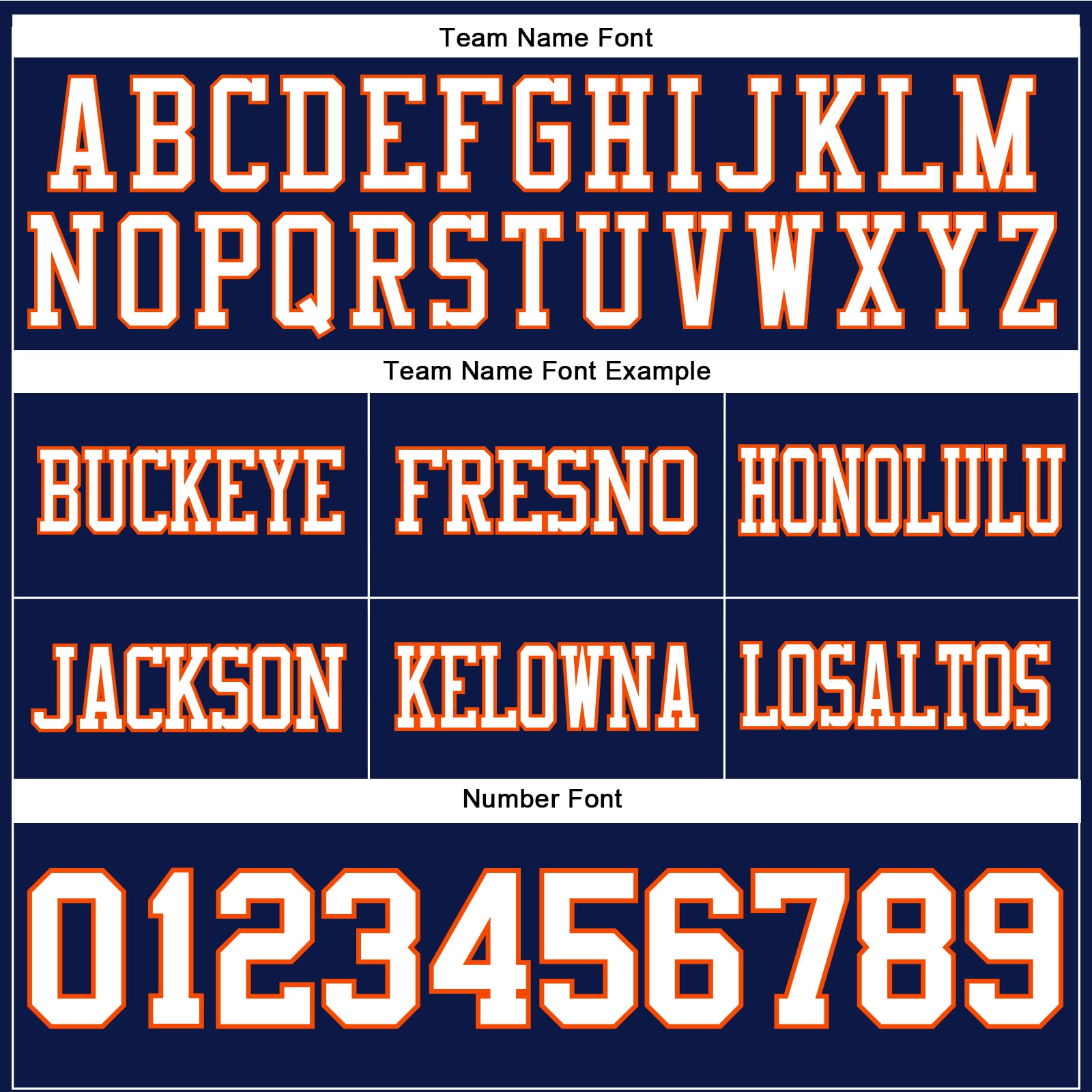 Custom Navy White-Orange Authentic Football Jersey view 4
