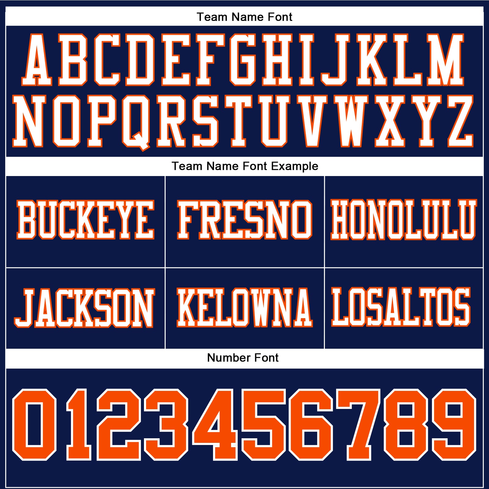 Custom Navy Orange-White Authentic Football Jersey view 4
