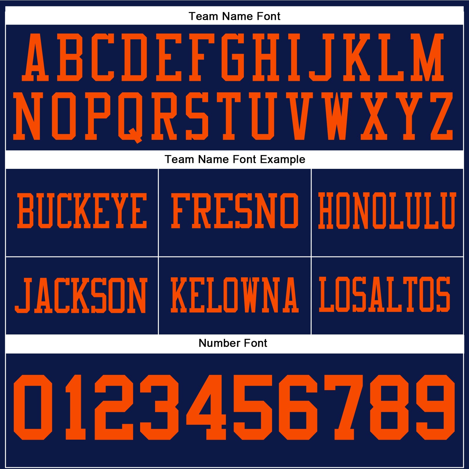Custom Navy Orange Authentic Football Jersey view 4