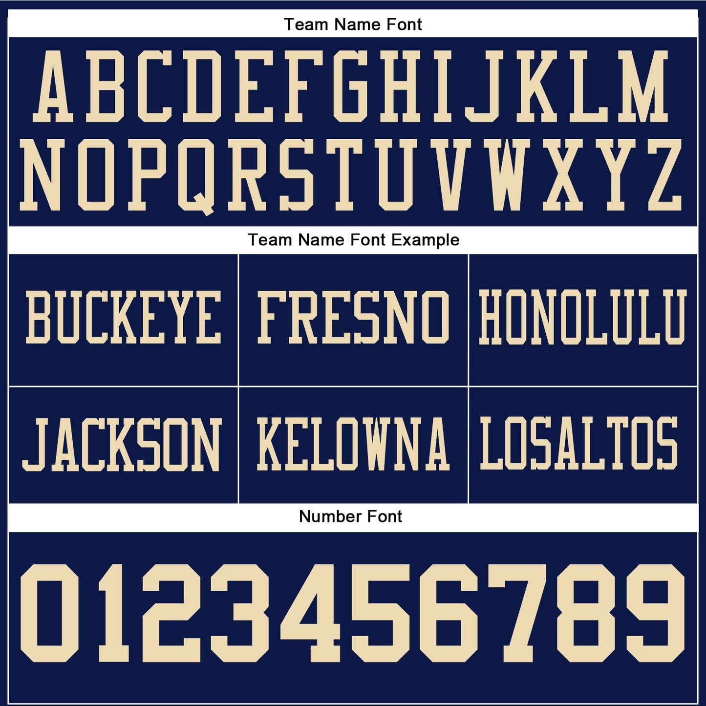 Custom Navy Cream Authentic Football Jersey view 4