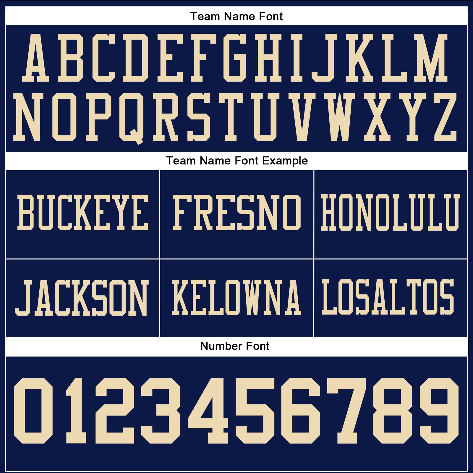 Custom Navy Cream Authentic Football Jersey view 4