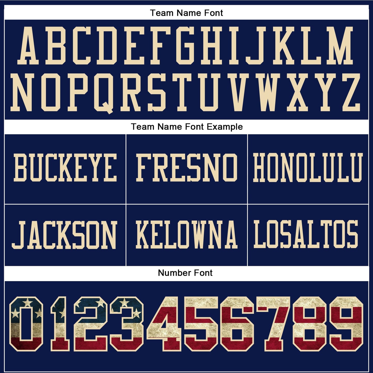 Custom Navy Vintage USA Flag-Cream Authentic Football Jersey view 4