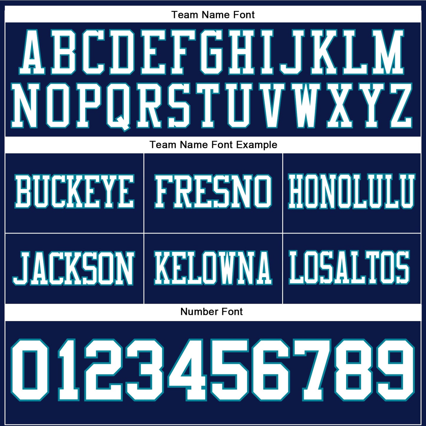 Custom Navy White-Teal Authentic Football Jersey view 4