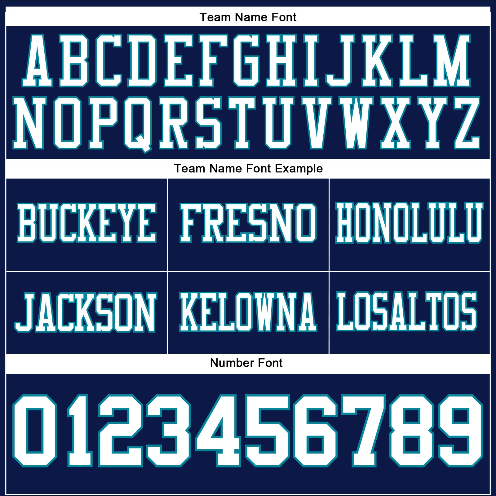 Custom Navy White-Teal Authentic Football Jersey view 4