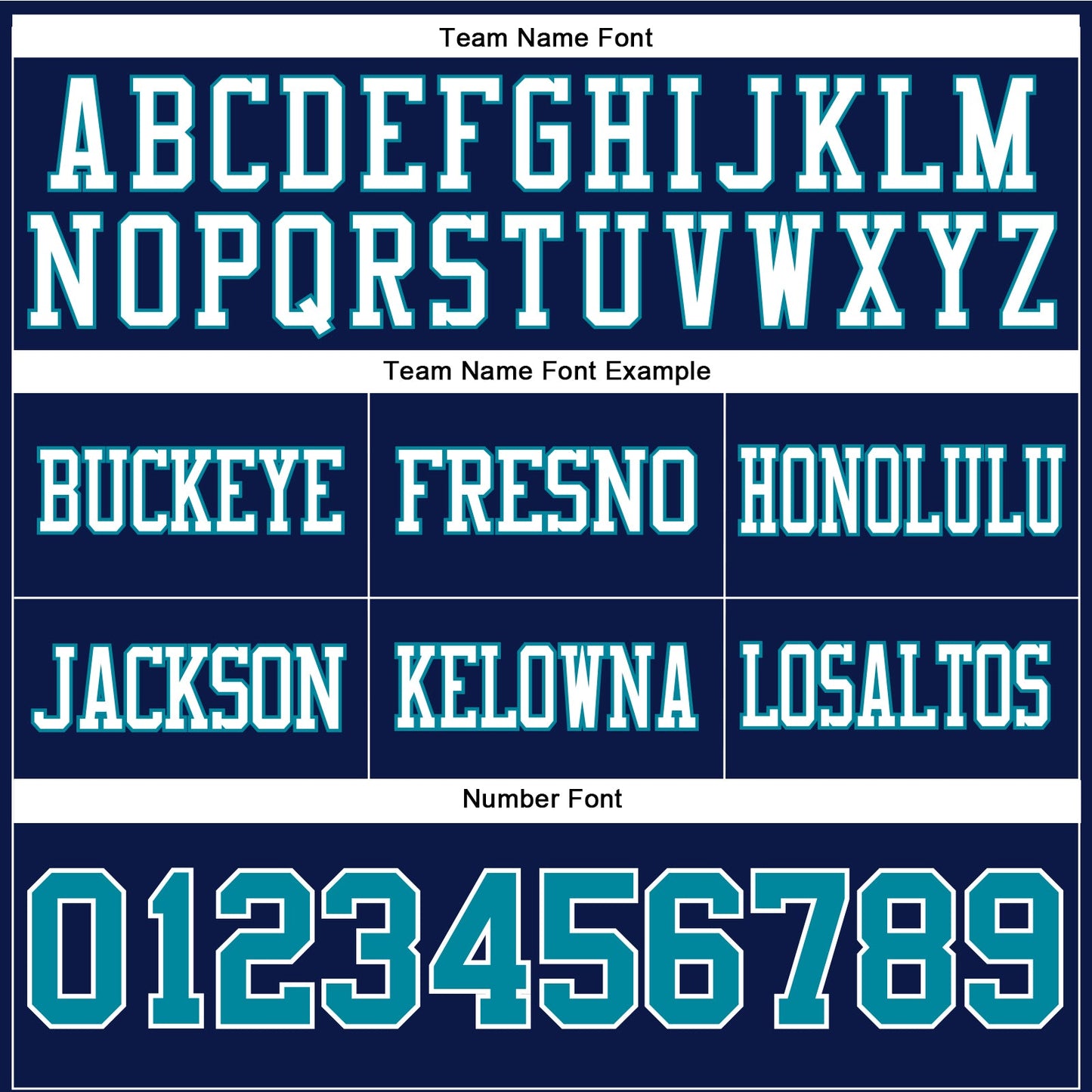 Custom Navy Teal-White Authentic Football Jersey view 4