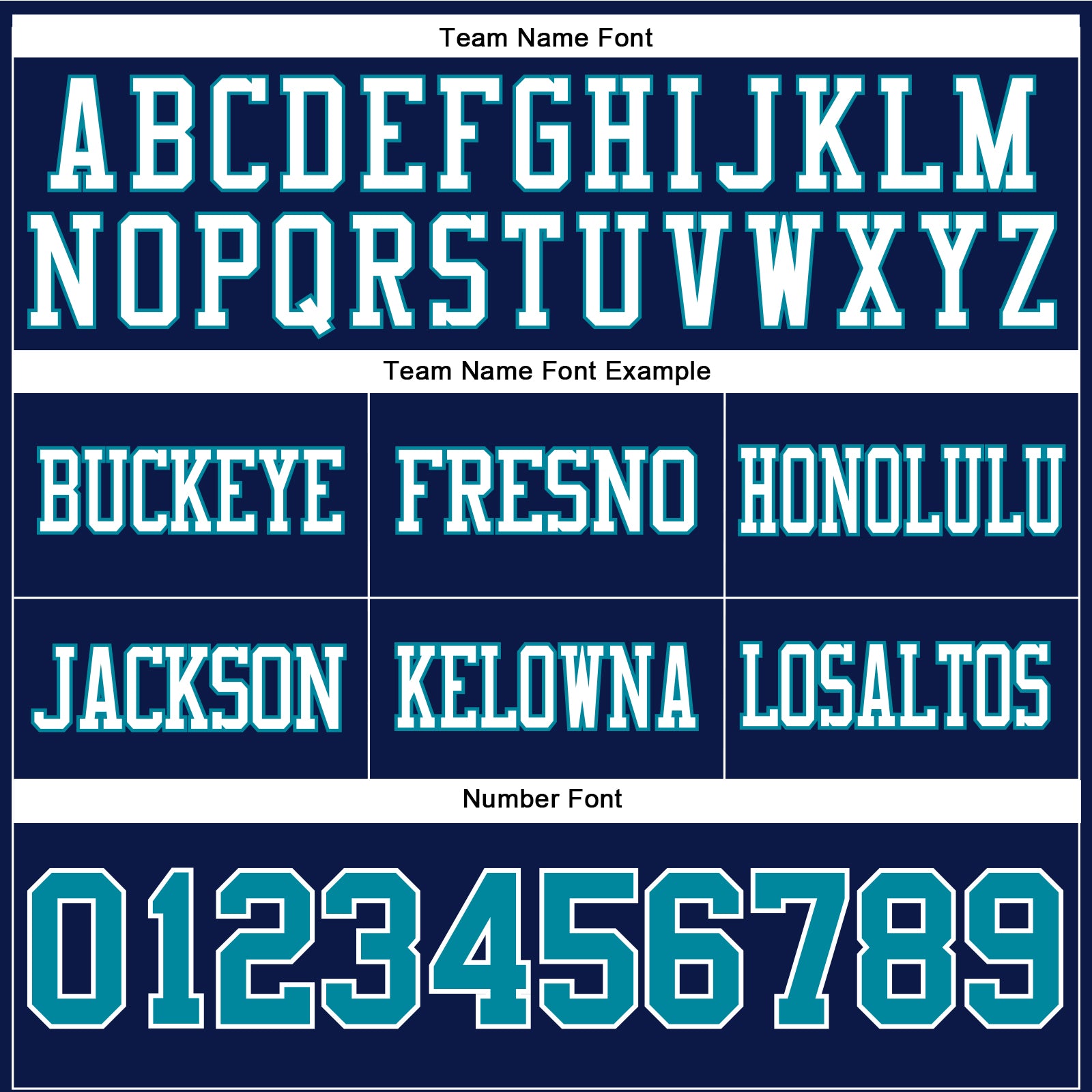 Custom Navy Teal-White Authentic Football Jersey view 4