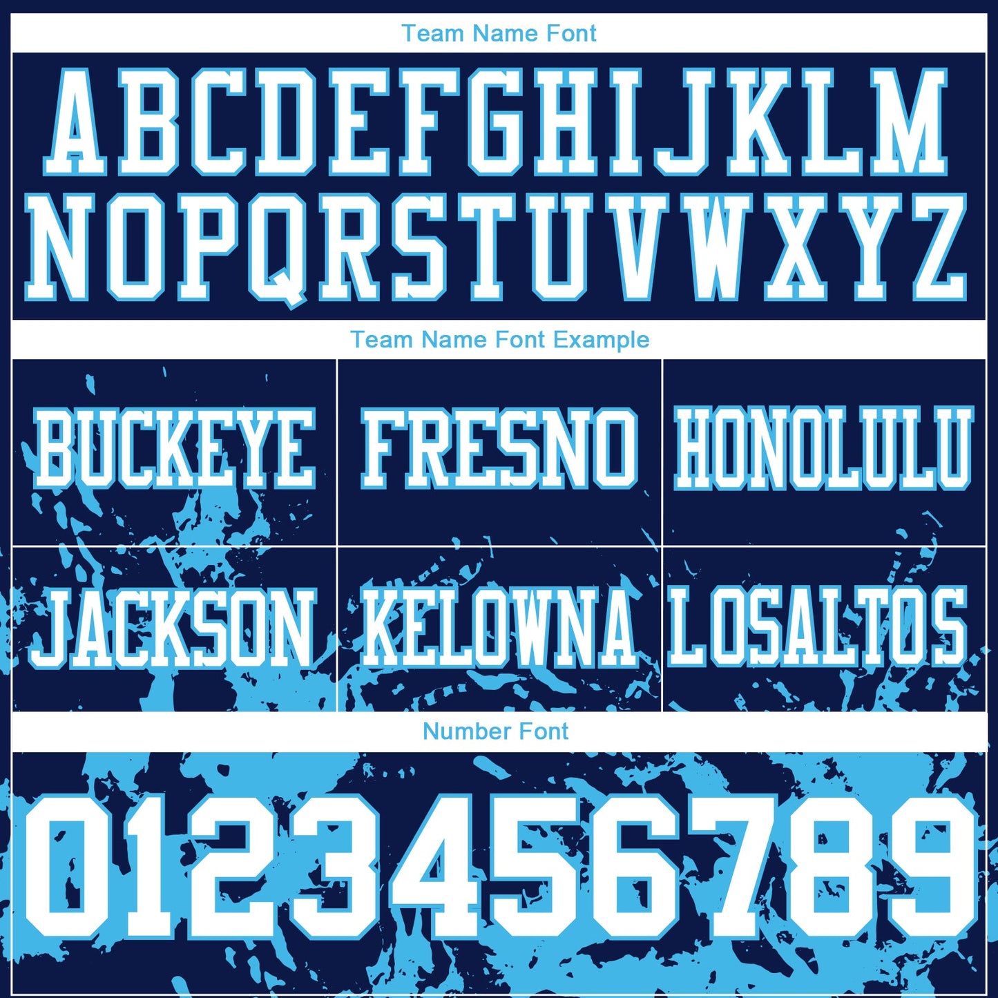 Custom Navy White-Sky Blue 3D Pattern Splash Authentic Football Jersey view 4