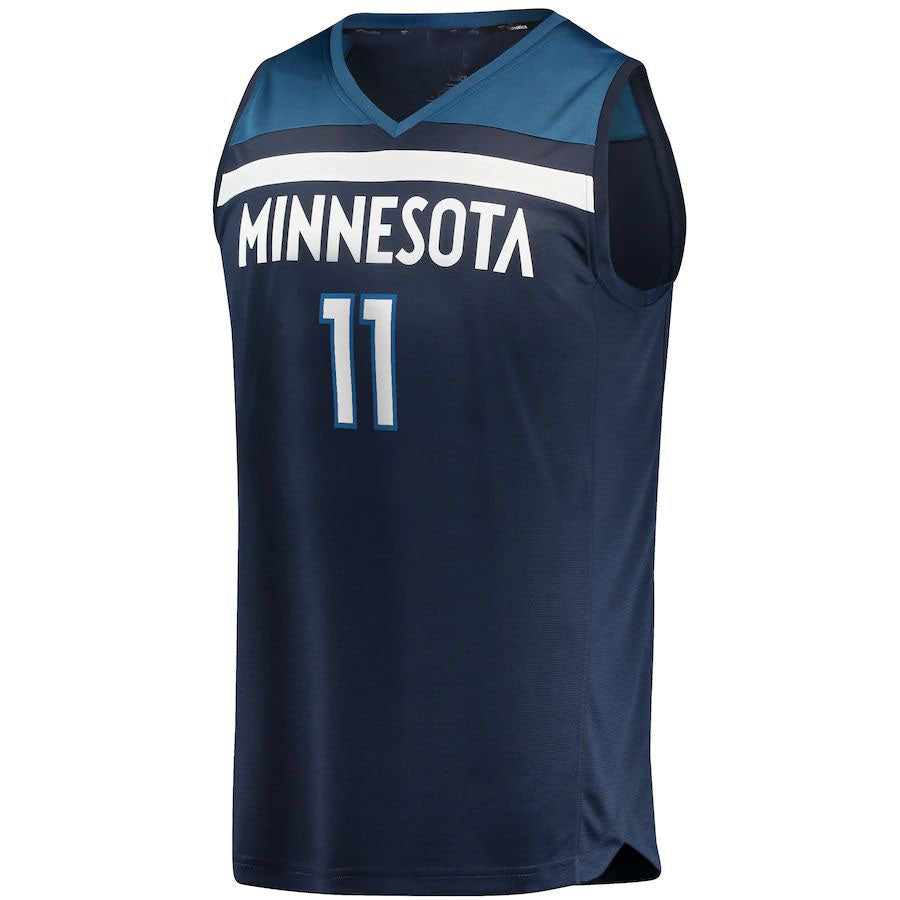 M.Timberwolves #11 Naz Reid Fanatics Branded  Fast Break Replica Jersey Icon Edition Navy Stitched American Basketball Jersey - Main View