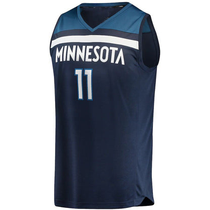 M.Timberwolves #11 Naz Reid Fanatics Branded  Fast Break Replica Jersey Icon Edition Navy Stitched American Basketball Jersey - Main View