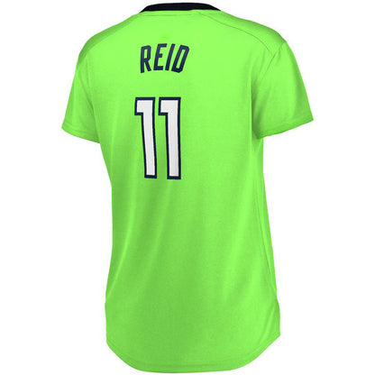 M.Timberwolves #11 Naz Reid Fanatics Branded Women's Fast Break Replica Jersey Statement Edition Green Stitched American Basketball Jersey - Main View