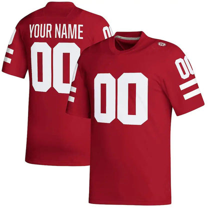 Custom N.Huskers Replica Custom Football Jersey Scarlet Football Jersey American Stitched College Jerseys - Main View