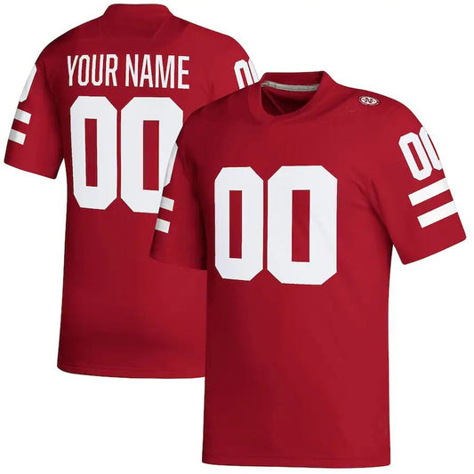 Custom N.Huskers Replica Custom Football Jersey Scarlet Football Jersey American Stitched College Jerseys - Main View