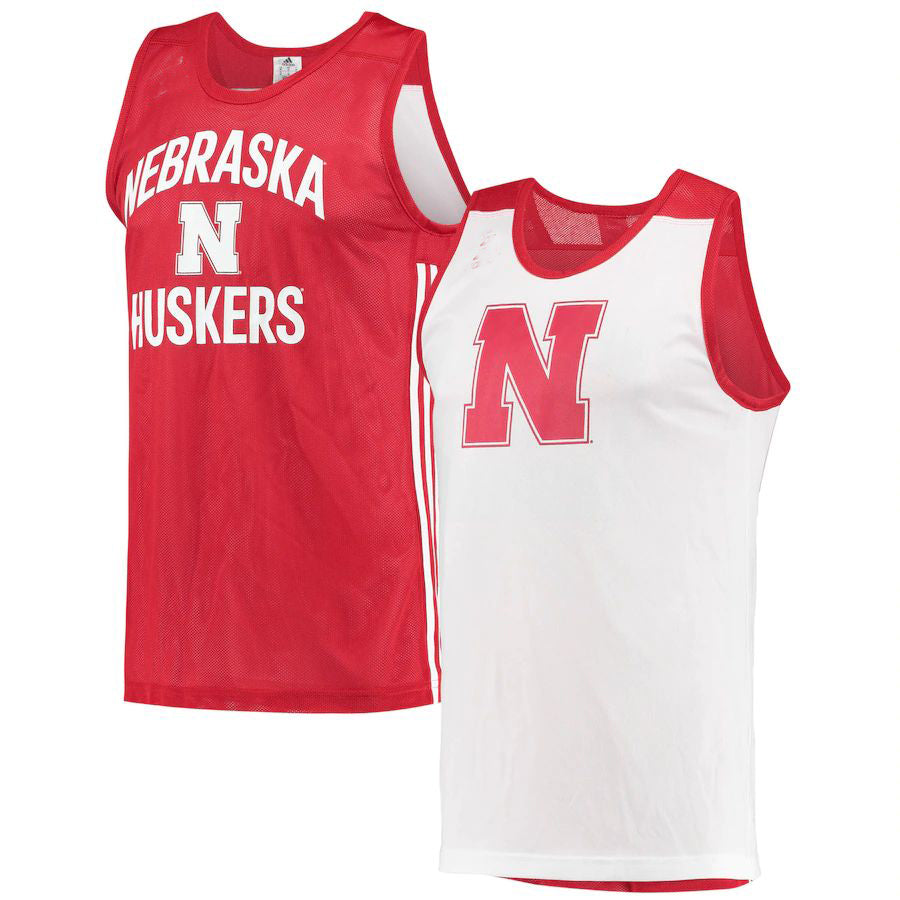 N.Huskers Reversible Jersey Scarlet White Stitched American College Jerseys - Main View