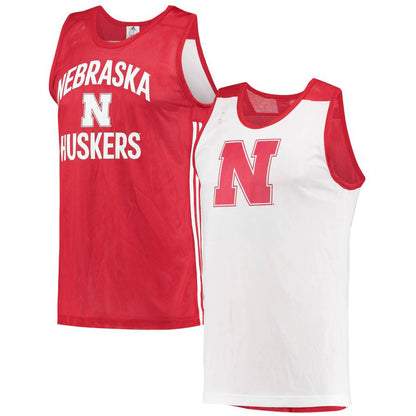 N.Huskers Reversible Jersey Scarlet White Stitched American College Jerseys - Main View