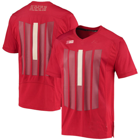#1 N.Huskers Strategy Baseball Jersey Scarlet Stitched American College Jerseys - Main View
