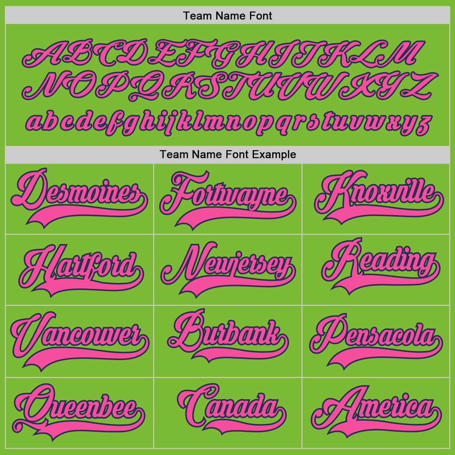 Custom Neon Green Pink-Navy Hockey Jersey view 4