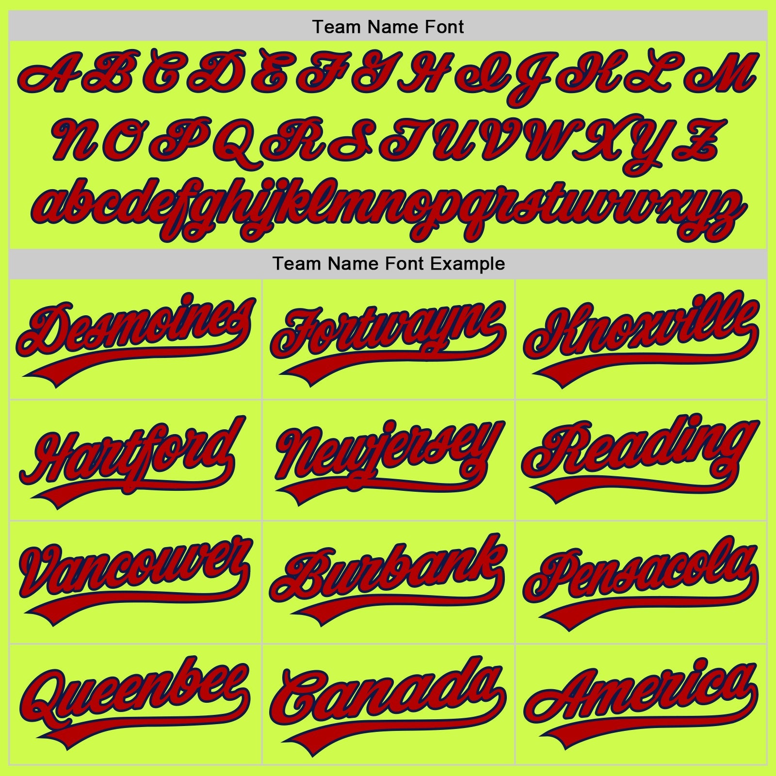 Custom Neon Green Red-Navy Authentic Throwback Baseball Jersey view 4